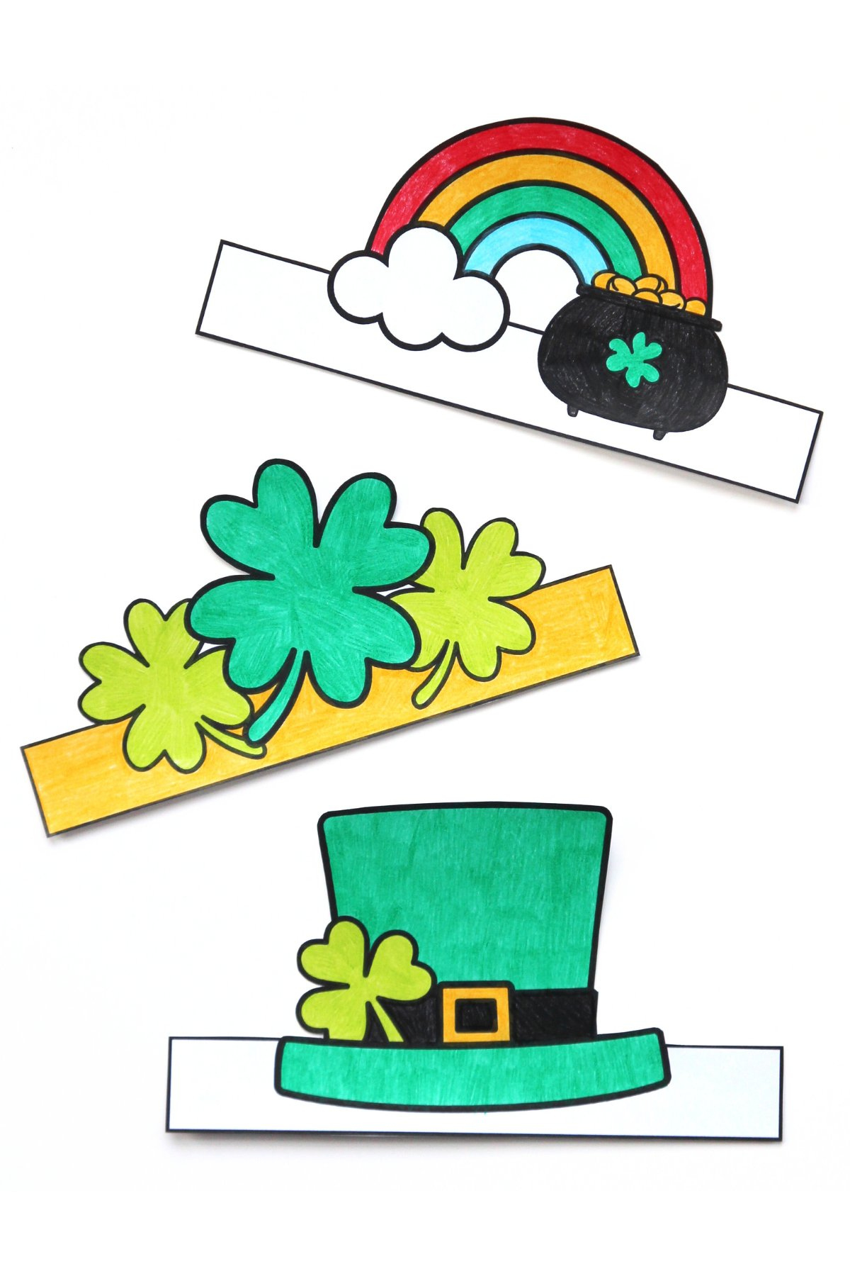 Free Printable St. Patrick&amp;#039;S Day Hats — Gathering Beauty with Adult Shamrock Hats Templates