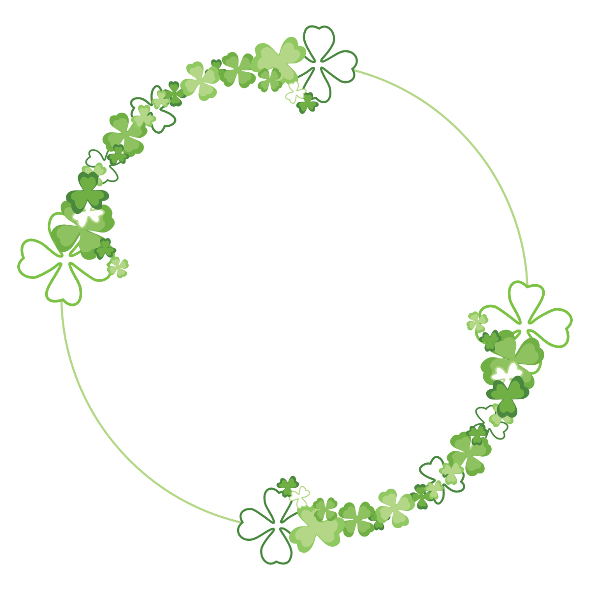 Free Shamrock Border Clipart Template To Edit Online regarding Free Shamrock Border Templates