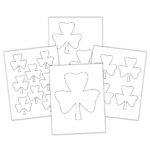 Free Shamrock & Four Leaf Clover Templates (+ 11 Easy Crafts Intended For Shamrock Template Various Size