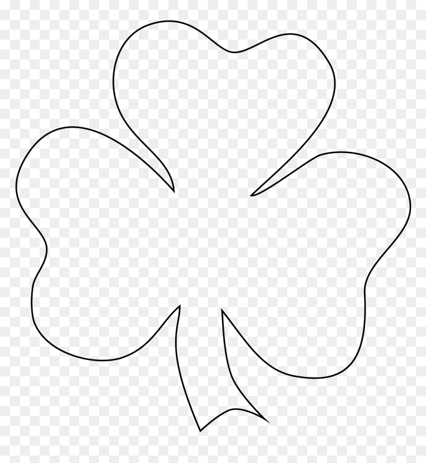 Free Shamrock Pictures - Printable Full Page Printable Shamrock intended for Full Page Shamrock Template