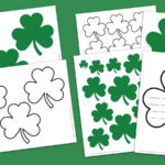 Free Shamrock Printable Bundle For St. Patrick'S Day Throughout St Patricks Shamrock Template Printable