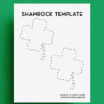 Free Shamrock Template & Four Leaf Clover Printables   Crazy Laura For Sideways Shamrock Cut Out Template