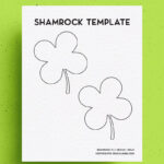 Free Shamrock Template & Four Leaf Clover Printables   Crazy Laura In Printable Full Page Shamrock Template