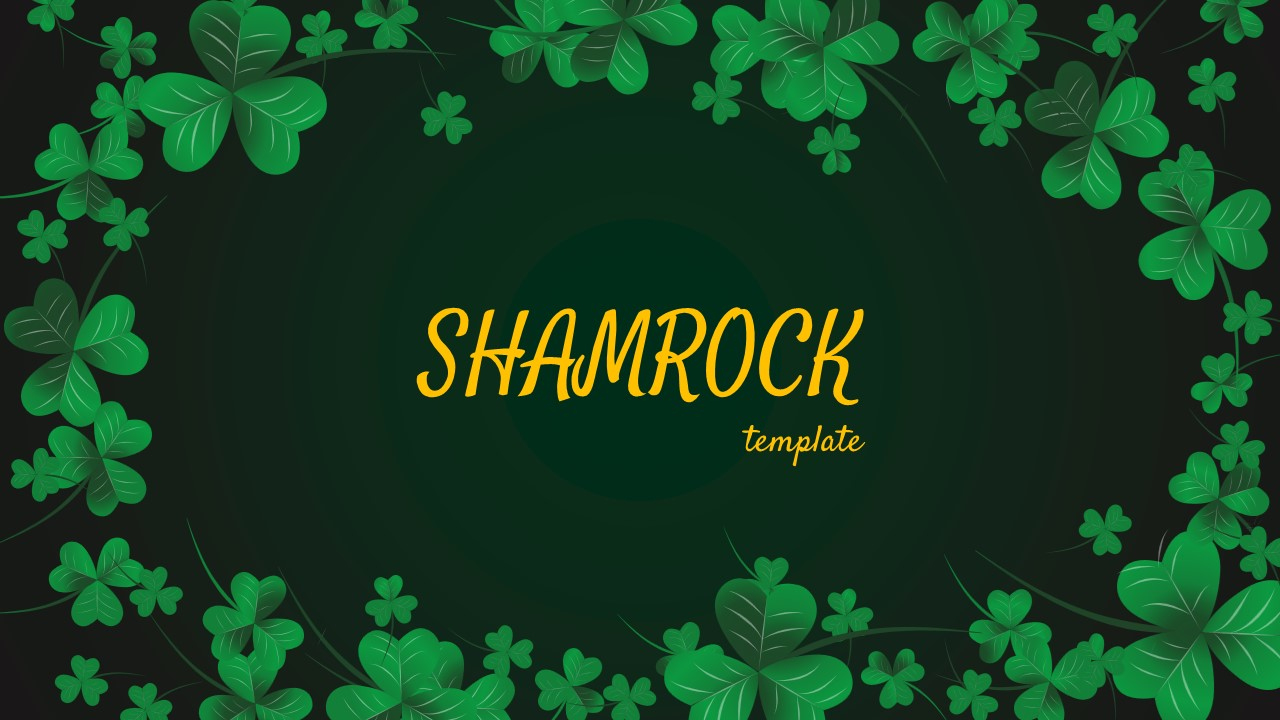 Free Shamrock Template Powerpoint And Google Slides intended for Shamrock Google Slide Template