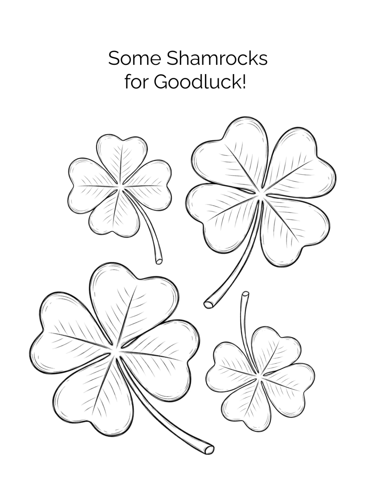 Free St. Patrick&amp;#039;S Day Shamrock Drawing Template To Edit Online inside St Patrick&amp;amp;#039;s Day Shamrock Template
