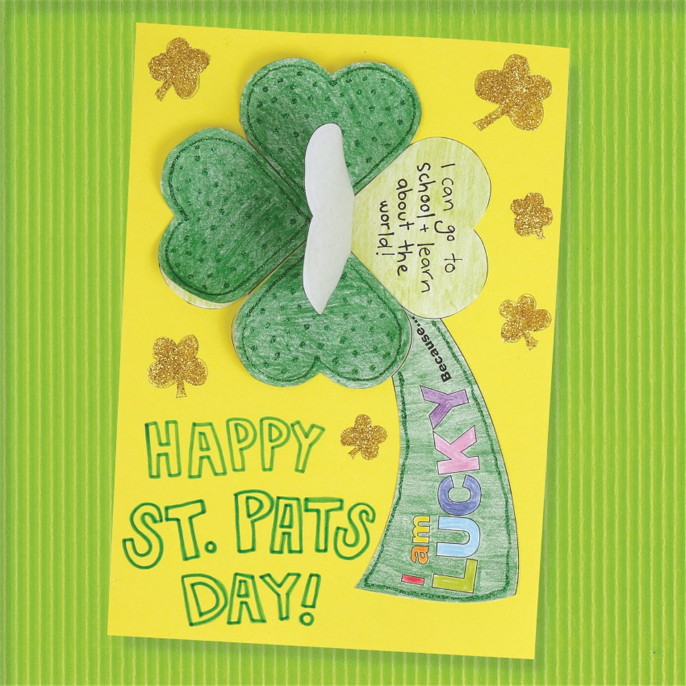 I Am Lucky Because&amp;#039; Shamrock | St. Patricks Day - Cleverpatch with I Am Lucky Because Shamrock Template Free