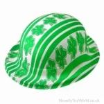 Irish Shamrock St Patrick'S Day Plastic Bowler Hat   Adult   24 Units  (£0.50 Per Unit) Intended For Adult Shamrock Hats Templates