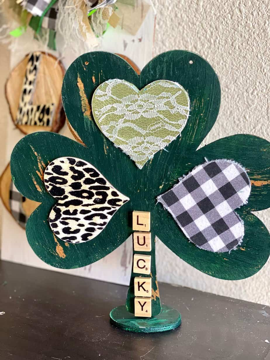 Lucky&amp;quot; Diy Dollar Tree Shamrock For St. Patrick&amp;#039;S Day throughout Shamrock Template Made Out Hearts