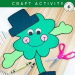 My Clover Man Craft For March   Crafty Bee Creations Regarding Shamrock Man Craft Template