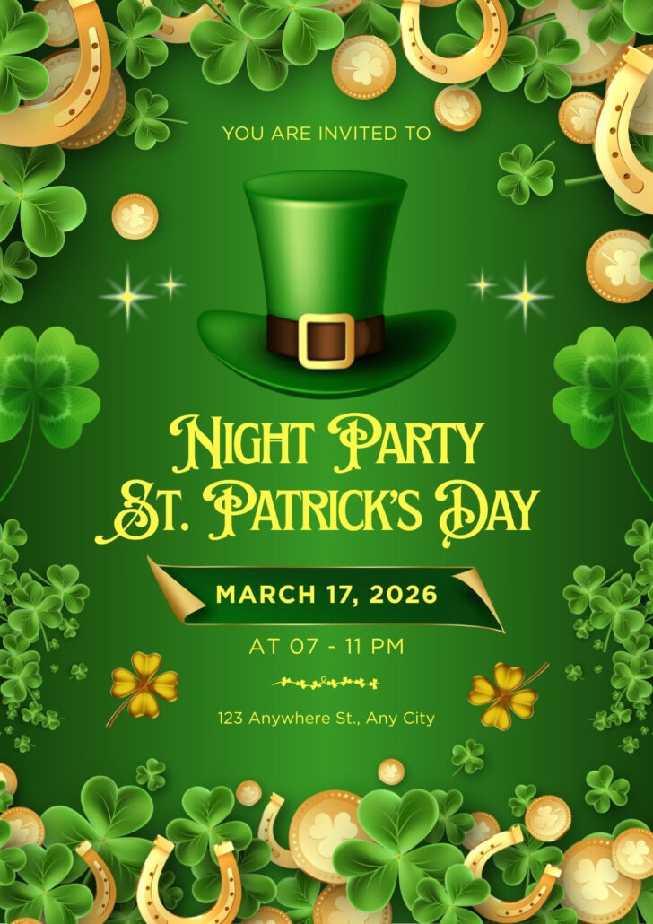Free Shamrock Flyer Template