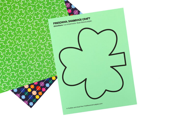 Shamrock Tissue Paper Template Shamrock Tissue Paper Template