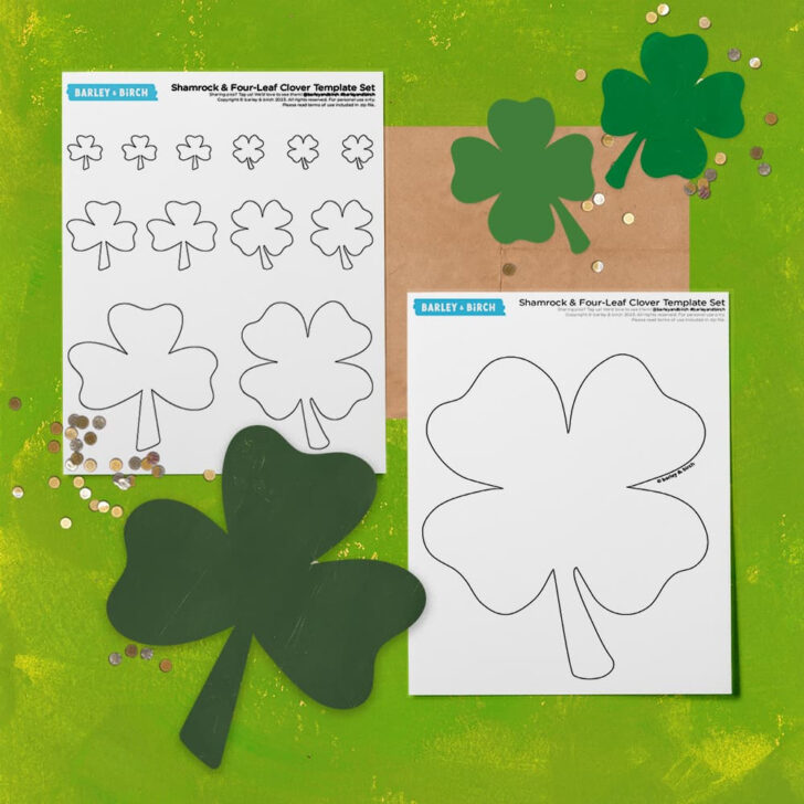 Clover Or Shamrock Template Printable