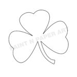 Printable Shamrock Template: 6 Inch St. Patrick'S Day Craft (Pdf With Regard To Cut Out Shamrock Template