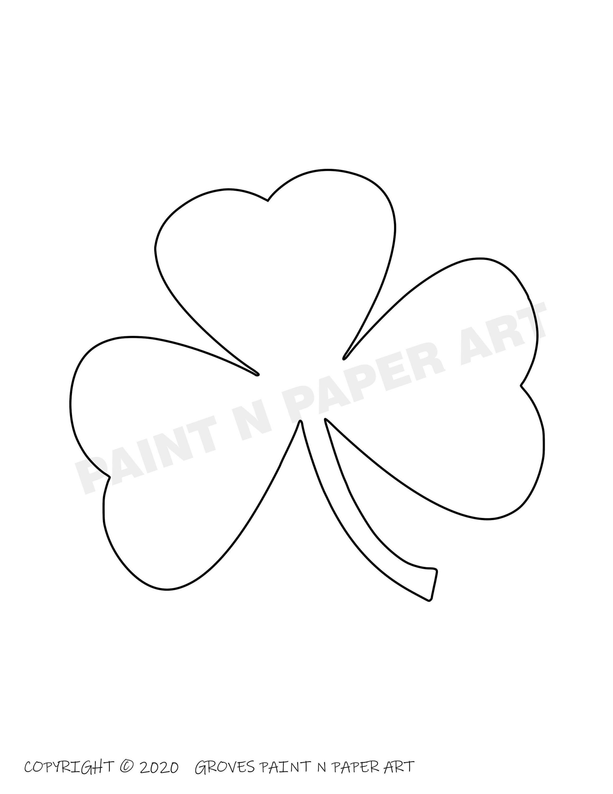 Printable Shamrock Template: 6-Inch St. Patrick&amp;#039;S Day Craft (Pdf with regard to Cut Out Shamrock Template