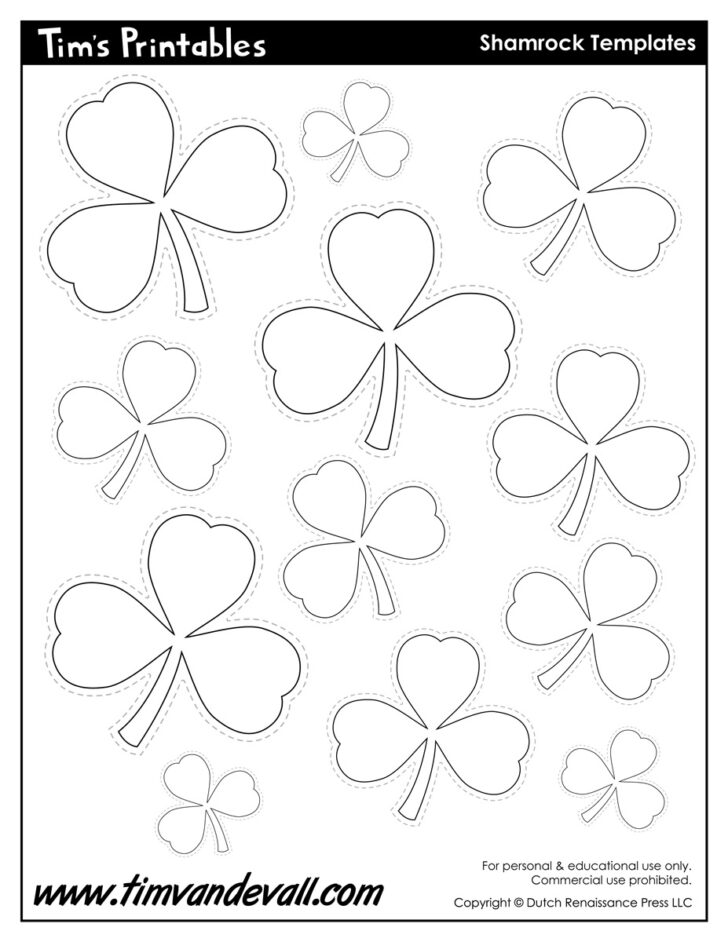 Free Shamrock Template Free Shamrock Template