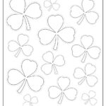 Printable Shamrock Templates | Printable Shape Templates With Black And White Shamrock Template