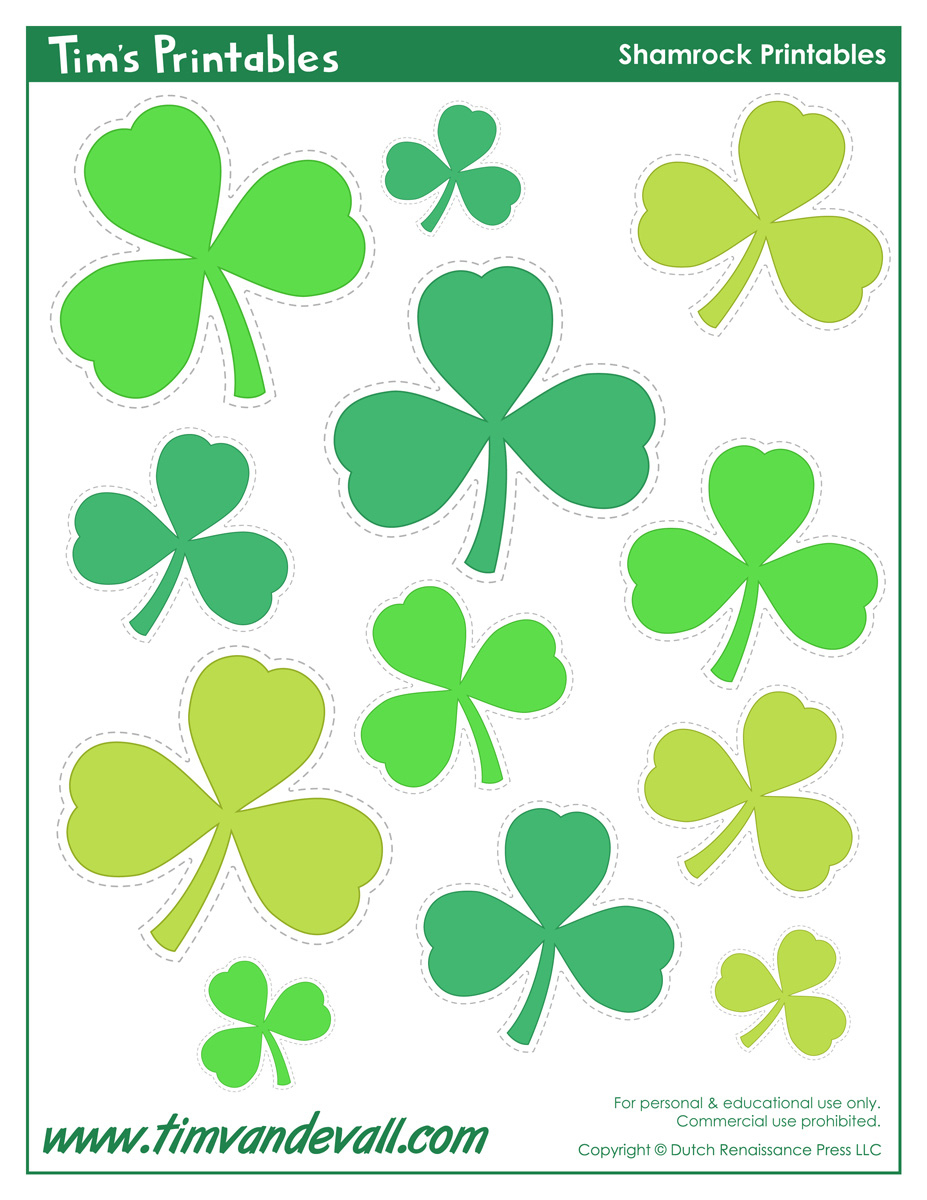 Printable Shamrock Templates | Printable Shape Templates with regard to Shamrock Template Different Sizes