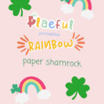 Rainbow Paper Shamrock: 3D St Patrick'S Day Craft (Digital In Rainbow With Shamrock Template
