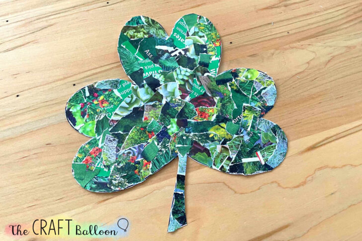 Shamrock Shaped Collage Template