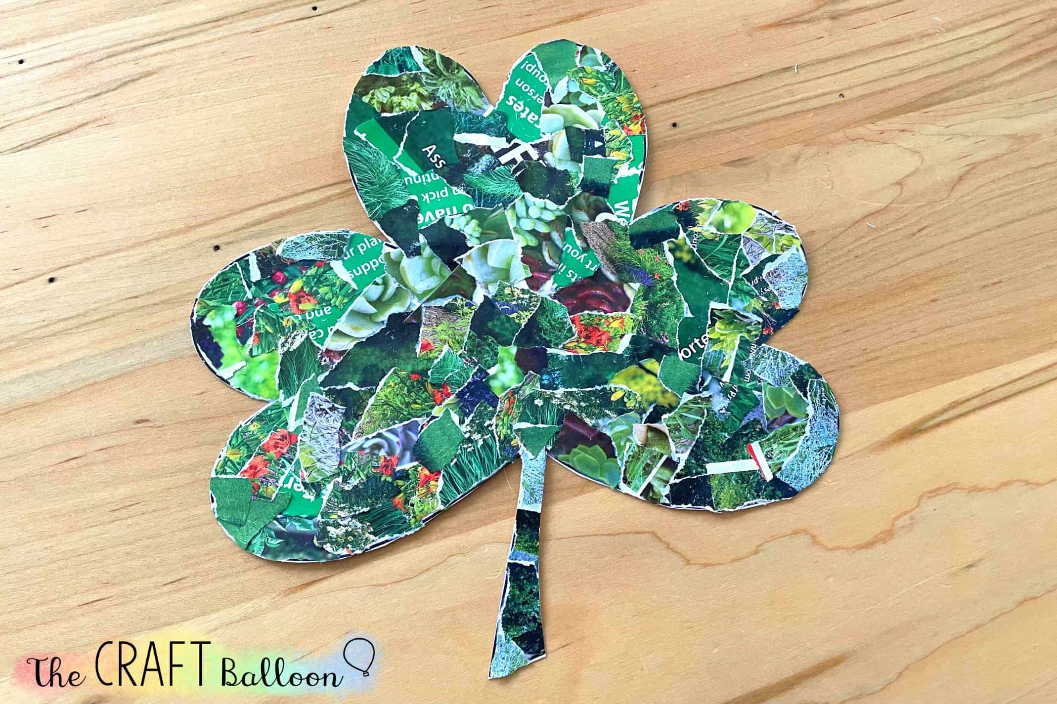 Shamrock Collage - The Craft Balloon throughout Shamrock Shaped Collage Template