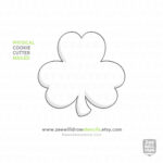 Shamrock Cookie Cutter   003   Etsy Canada Inside Shamrock Cookie Cutter Template
