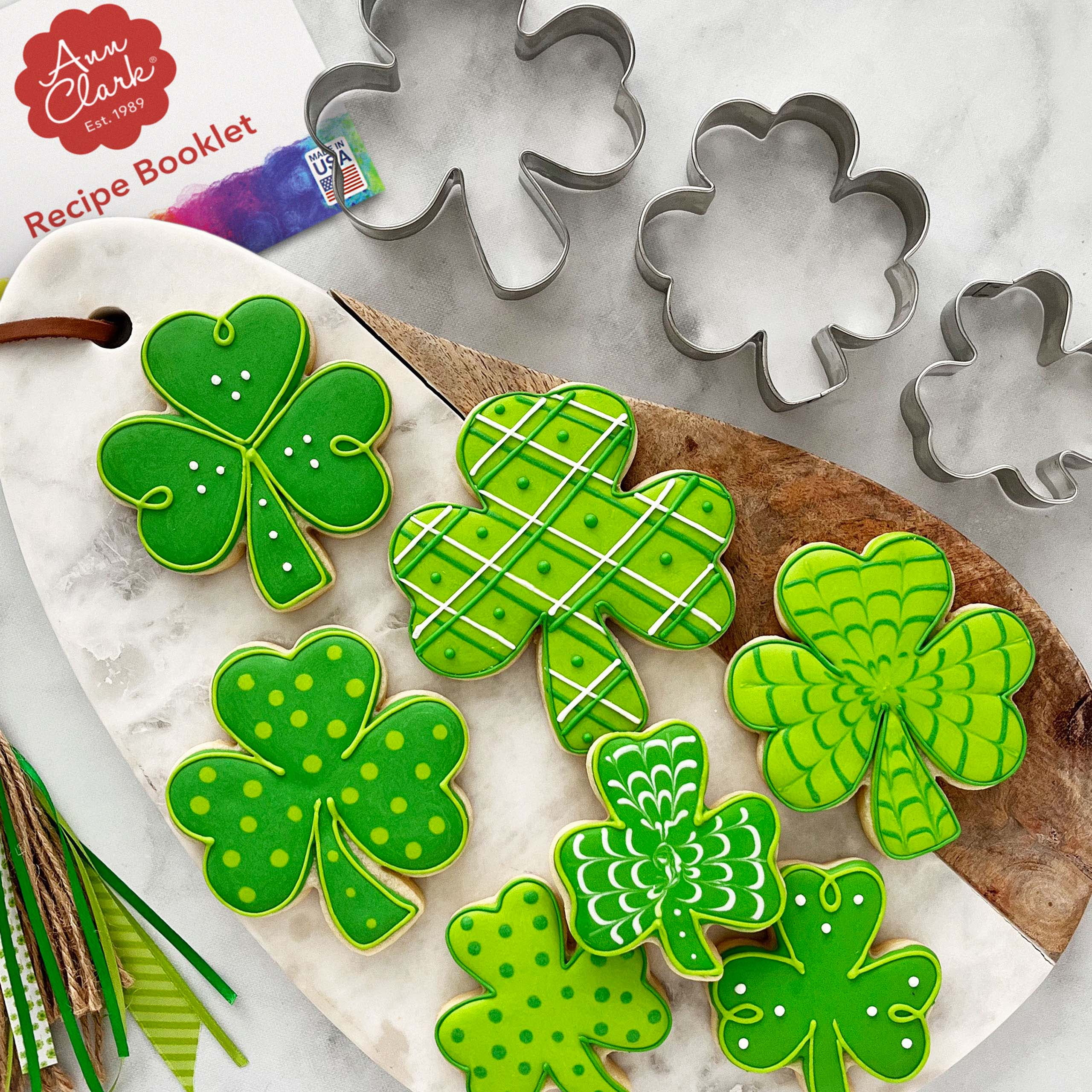 Shamrock Cookie Cutters intended for Shamrock Cookie Cutter Template