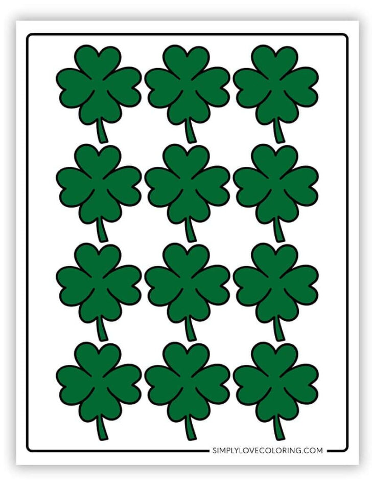 Green Shamrock Template Free Green Shamrock Template Free