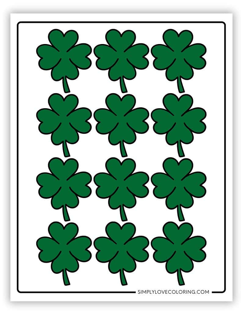 Shamrock Leaf Clover Templates (Free Pdf Downloads) - Simply Love throughout Green Shamrock Template Free