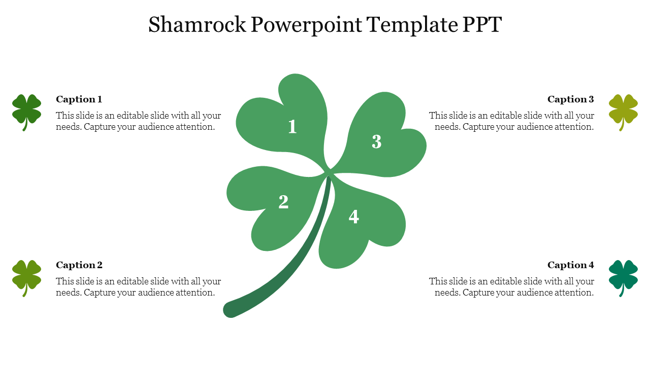 Shamrock Powerpoint Presentation Template And Google Slides regarding Shamrock Google Slide Template