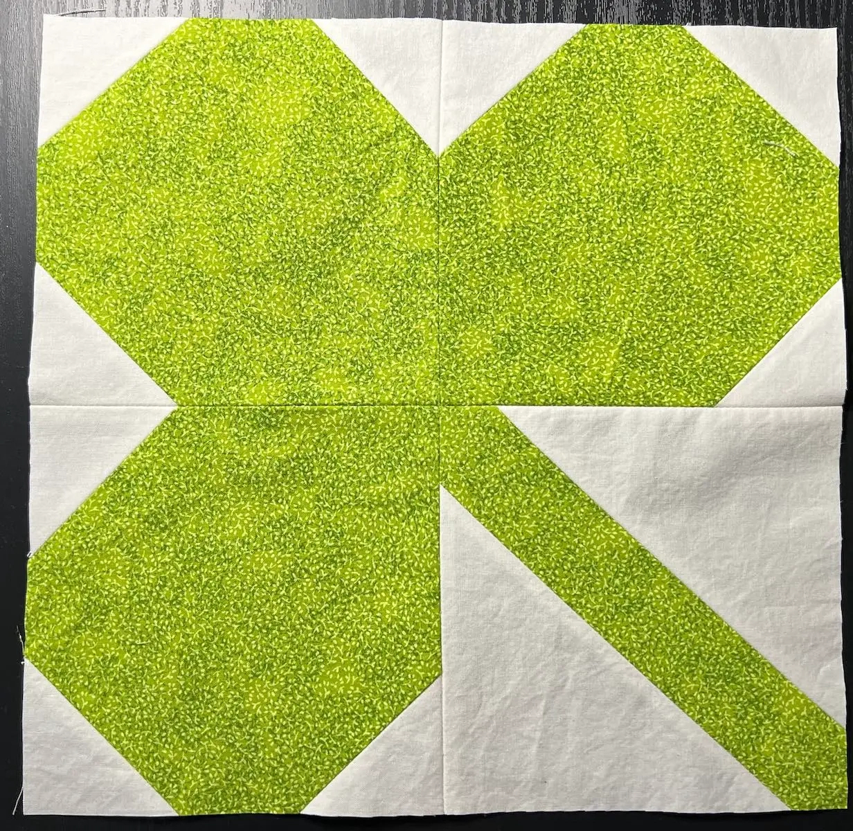Shamrock Quilt Block: St. Patrick&amp;#039;S Day Free Pattern - Create Whimsy throughout Shamrock Paper Piecing Template
