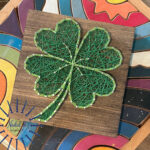 Shamrock String Art, 4 Leaf Clover, St. Patricks Day Decor, Irish For Shamrock String Art Template