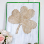 Shamrock String Art Decor In Shamrock String Art Template