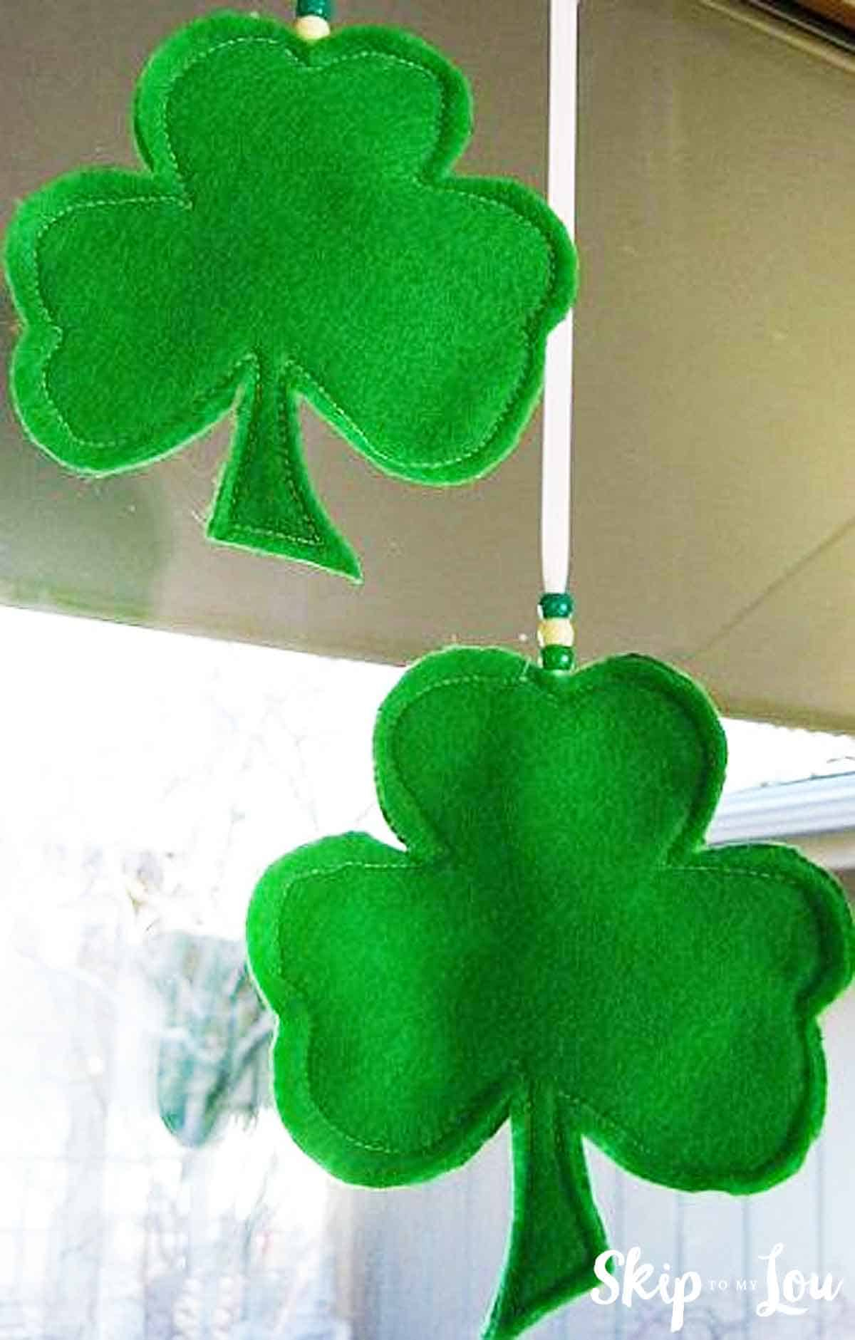 Shamrock Template For Lucky Shamrocks {Free Printable} | Skip To in 3 Leaf Shamrock Template Sewing