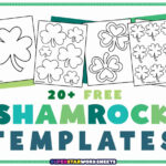 Shamrock Templates (Free Printables)   Superstar Worksheets Regarding Shamrock Template Writing Lines