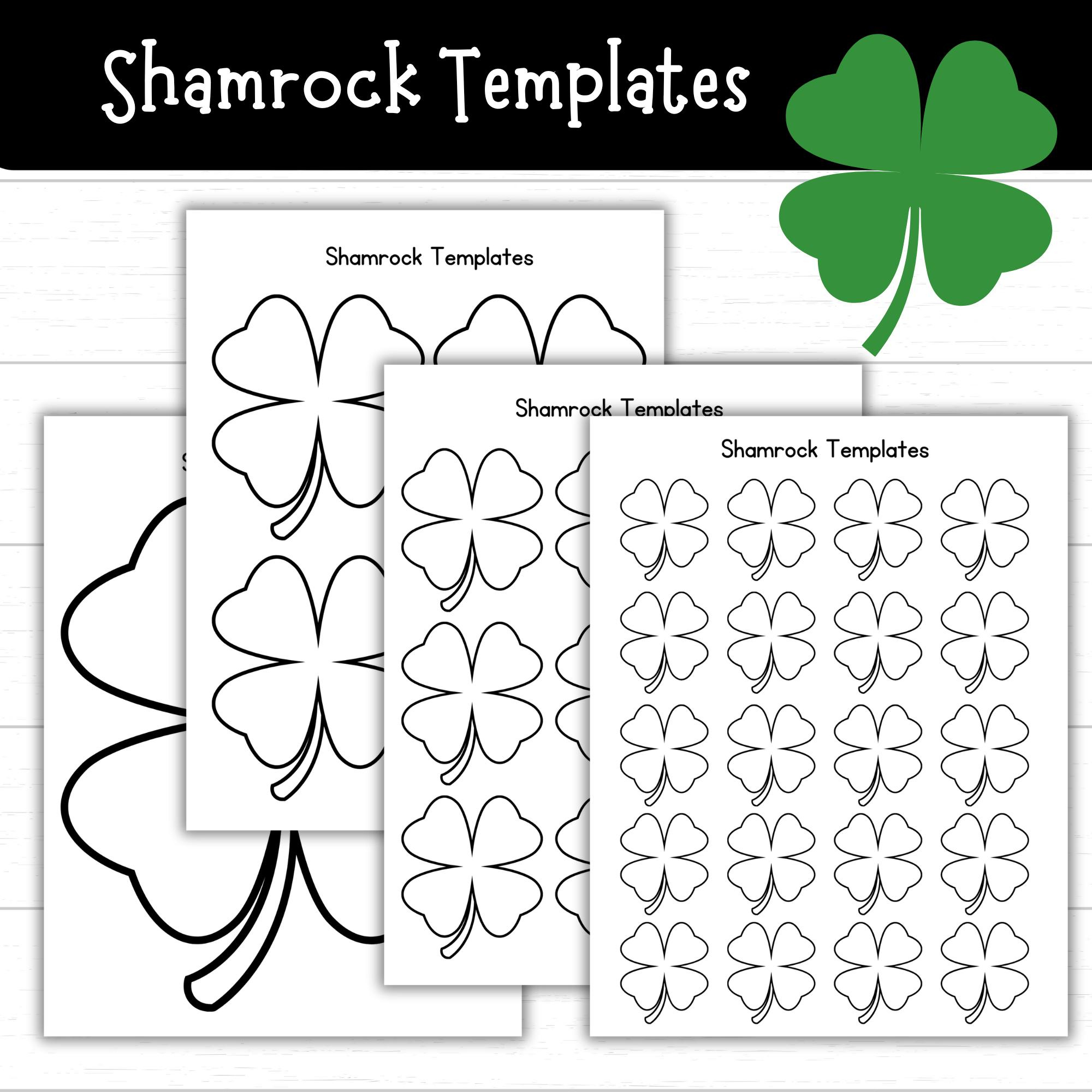 Shamrock Templates, Printable Shamrocks For Crafts And Activities with regard to Small Shamrock Template Printable