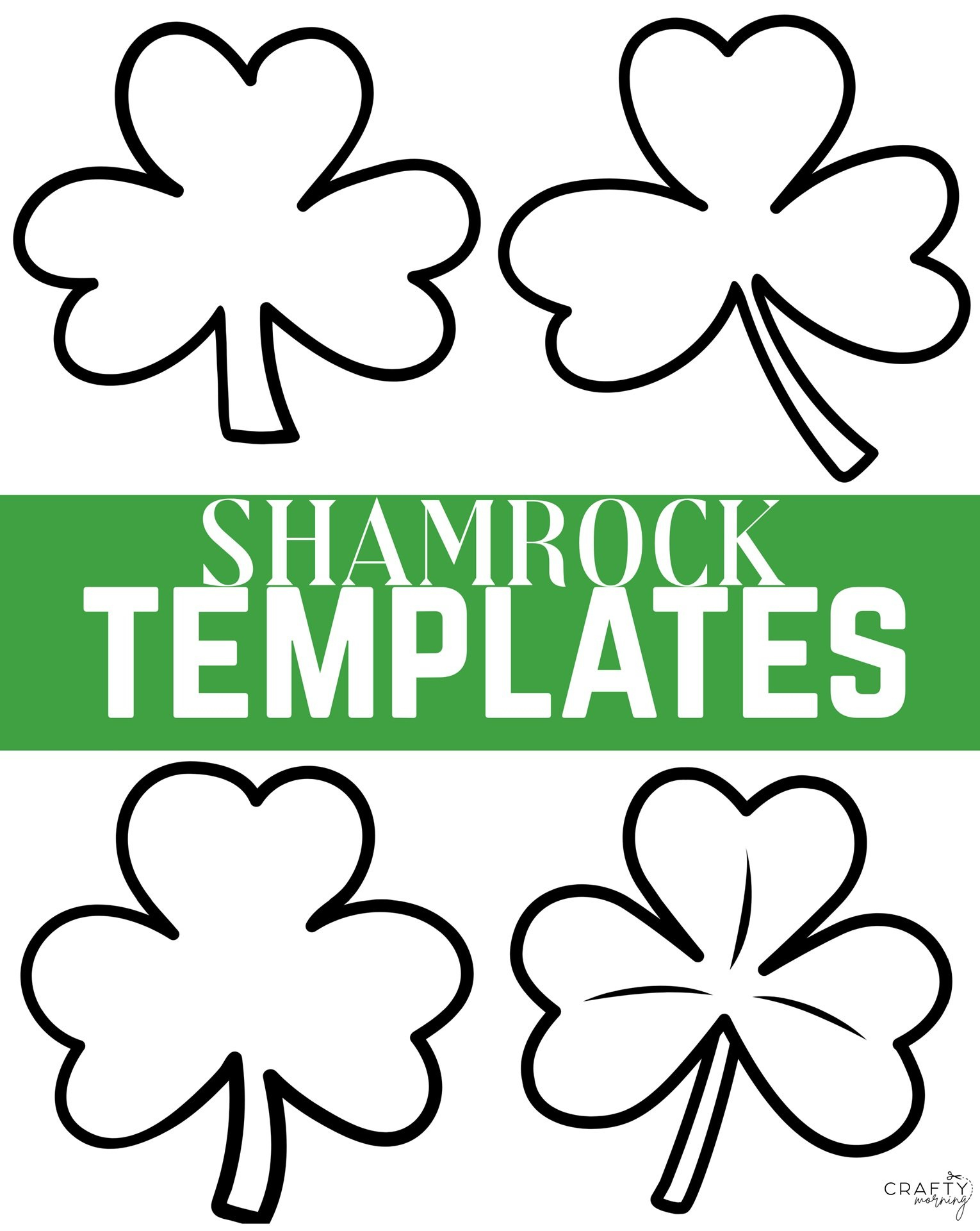 Shamrock Templates To Print - Crafty Morning throughout Full Page Free Printable Shamrock Template