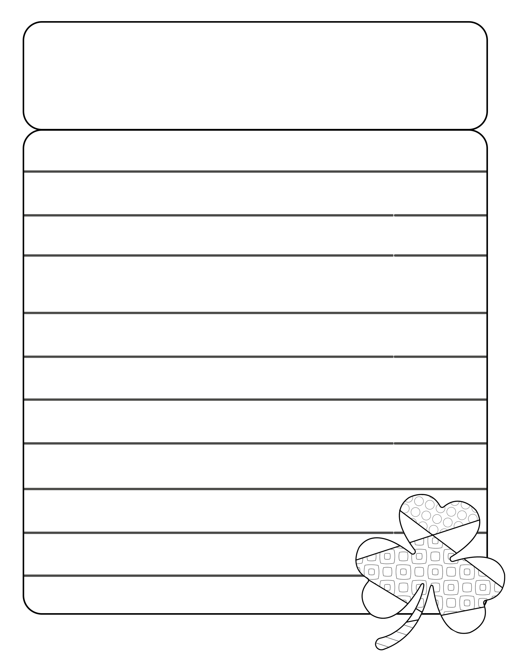 Shamrock Writing Prompt | Free Printable Paper Сraft Templates regarding Shamrock Writing Paper Template