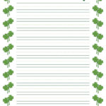 Shamrocks Worksheets   13 Free Pdf Printables | Printablee Pertaining To Shamrock Writing Paper Template