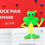 St.patrick'S Day Crafts For Kids | Shamrock Man Bookmark   Crafts Within Shamrock Man Craft Template