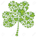 St Patrick'S Day Shamrock Pattern Royalty Free Svg, Cliparts With St Patrick's Day Shamrock Template