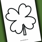 Torn Paper Shamrock Craft {Free Template} Regarding Sideways Shamrock Cut Out Template
