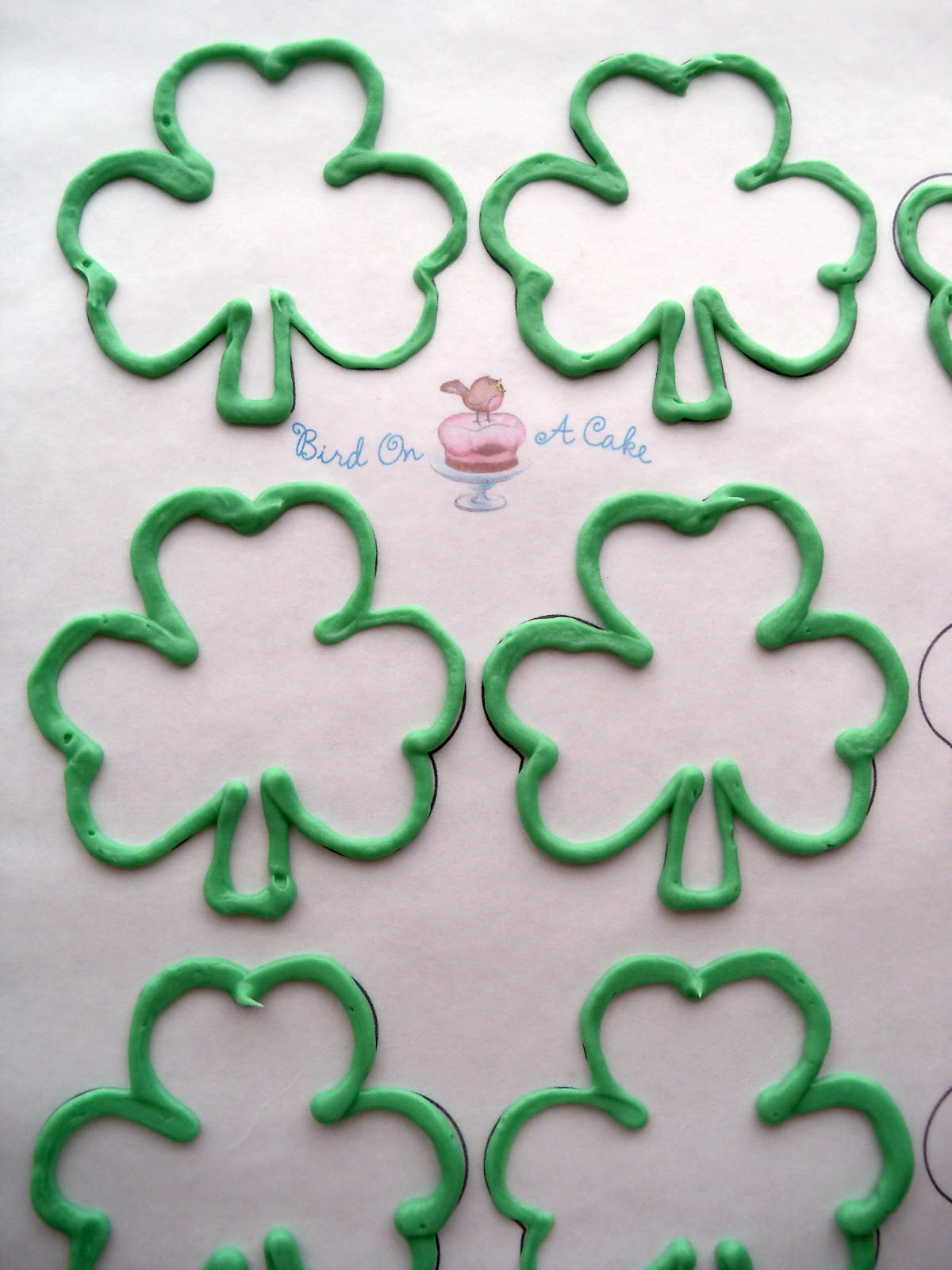 Triple Chocolate Malt Cake within Bird On A Cake Shamrock Template