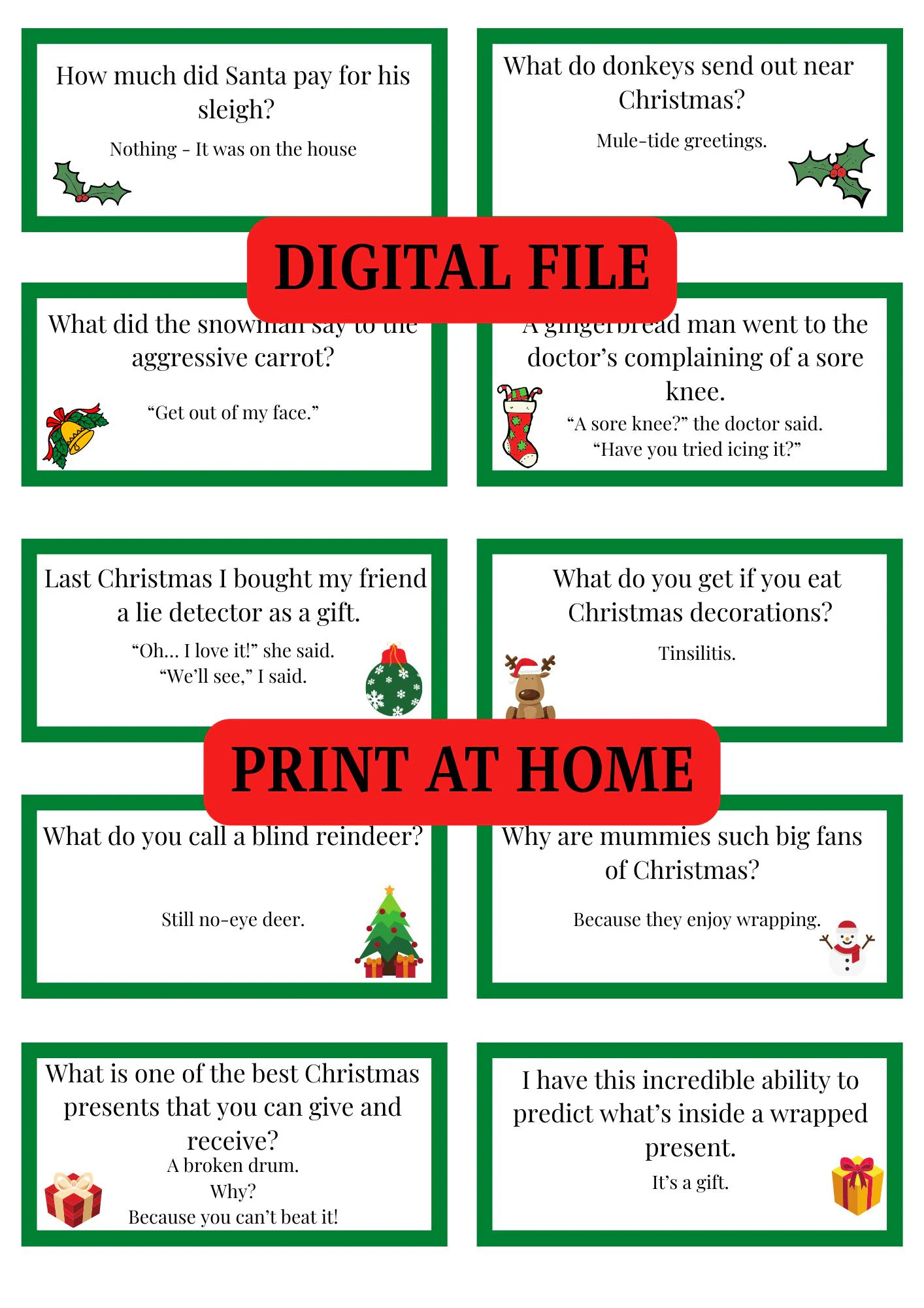 10 Christmas Cracker Jokes And Bucket