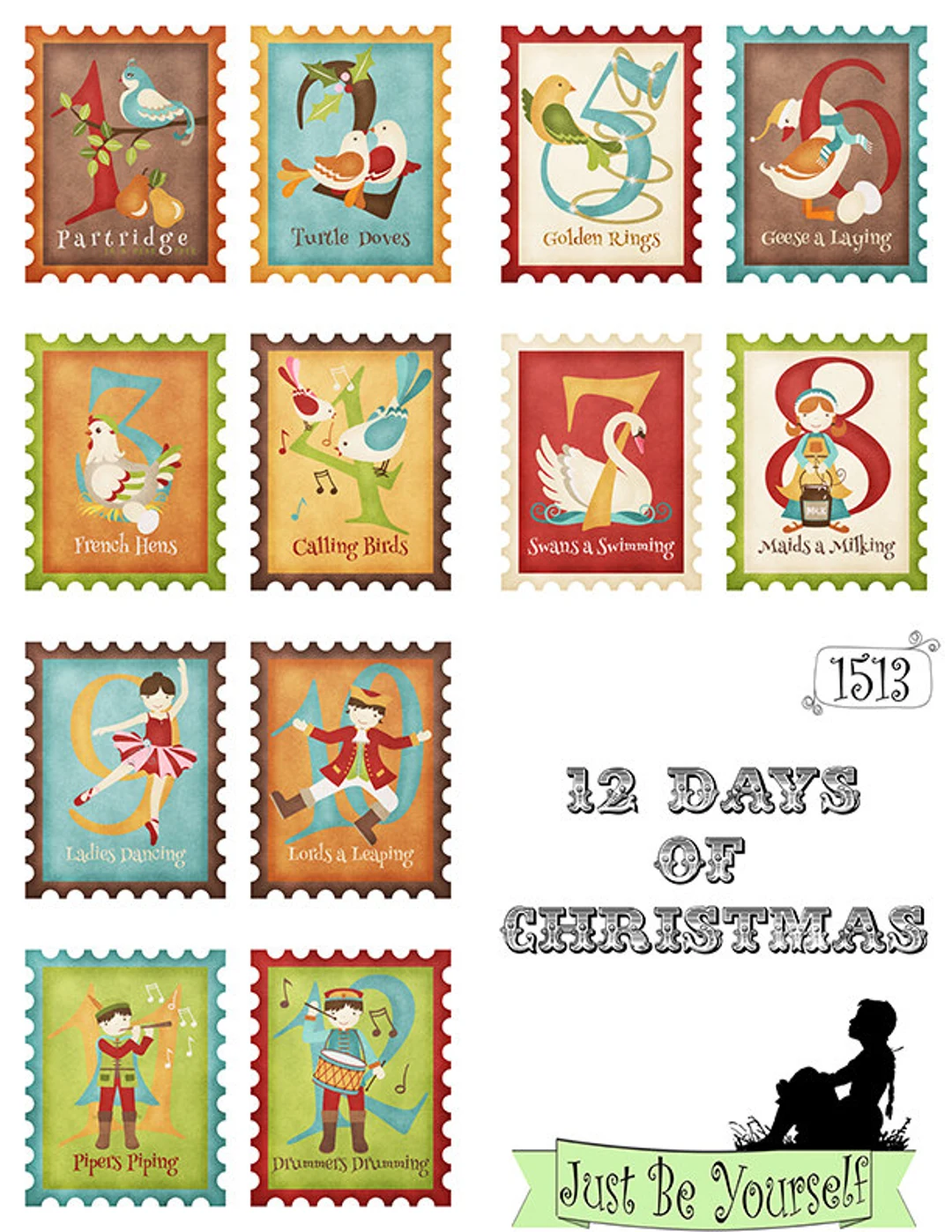 12 Days Of Christmas Greeting Card