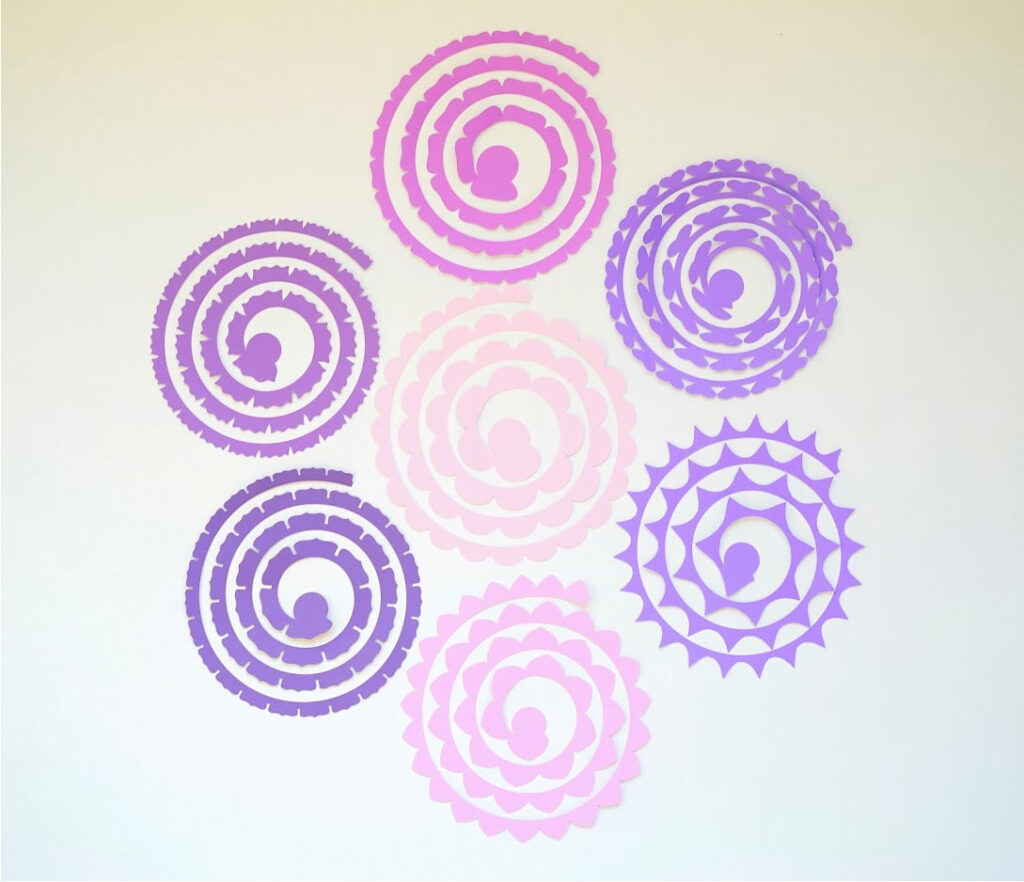14 Deluxe Rolled Flower Set Free Templates Included