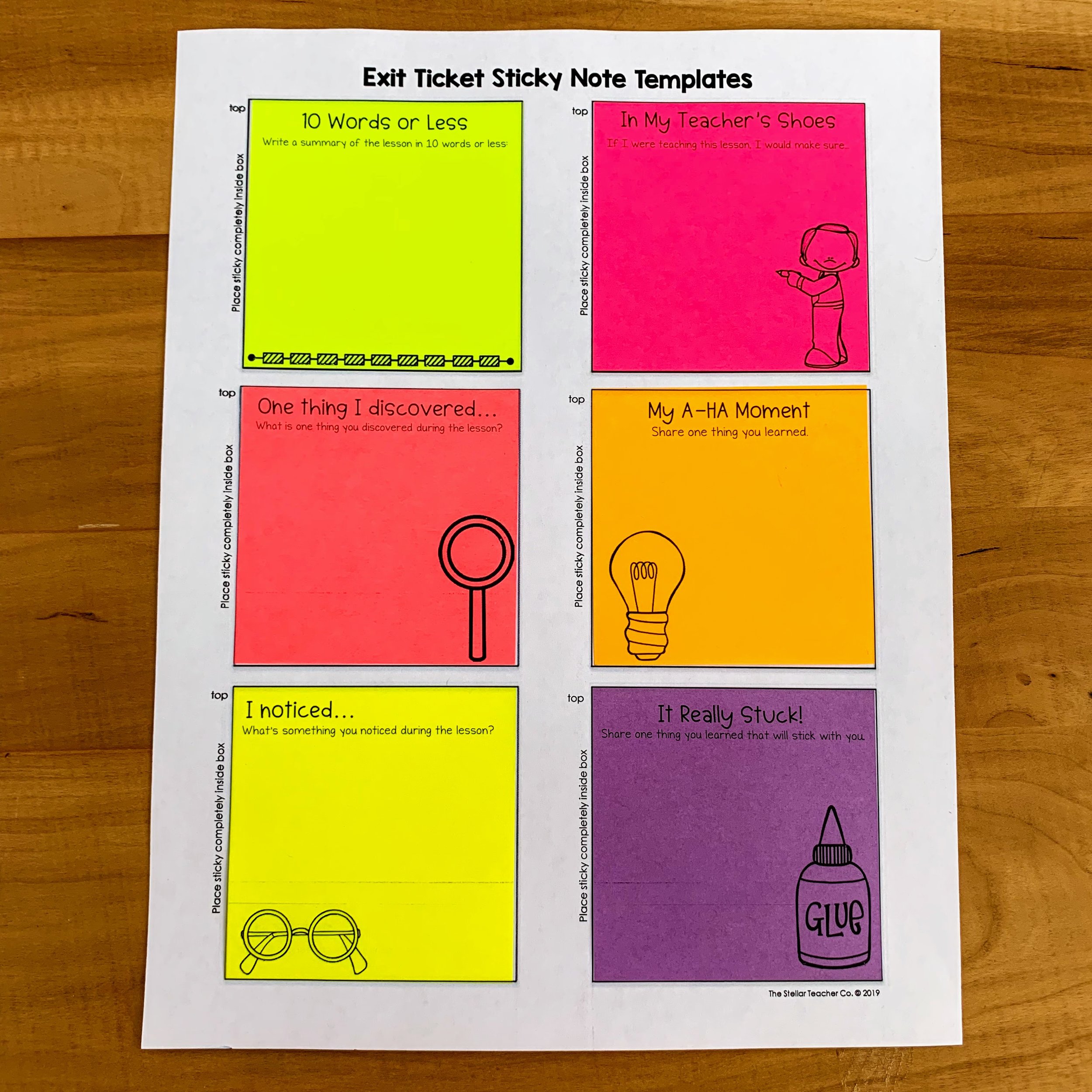 2019 6 10 How To Print On Sticky Notes