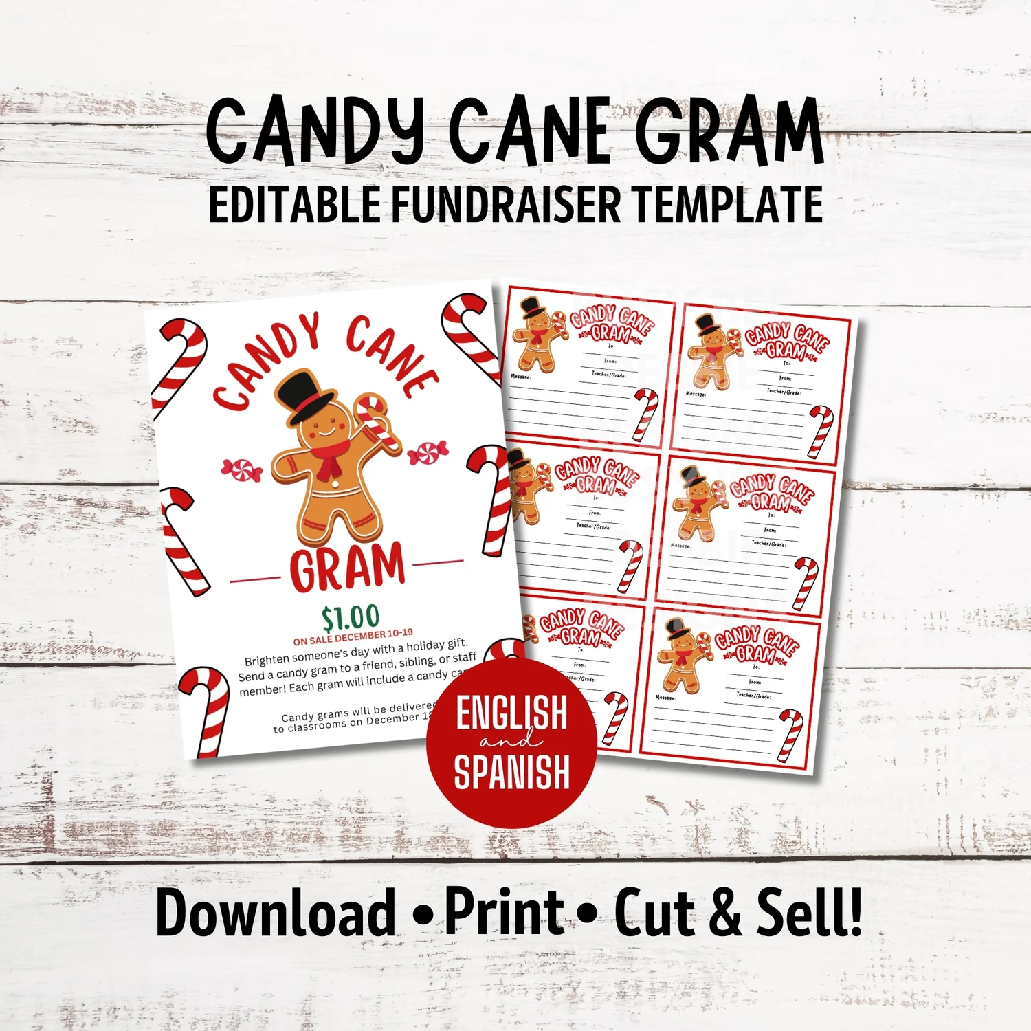 christmas candy grams template christmas candy grams template