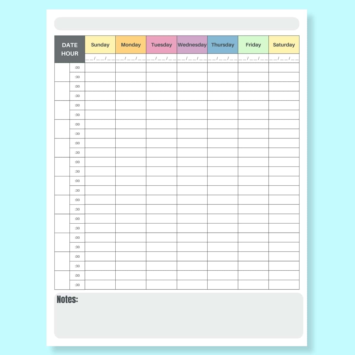 30 Minute Appointment Calendar