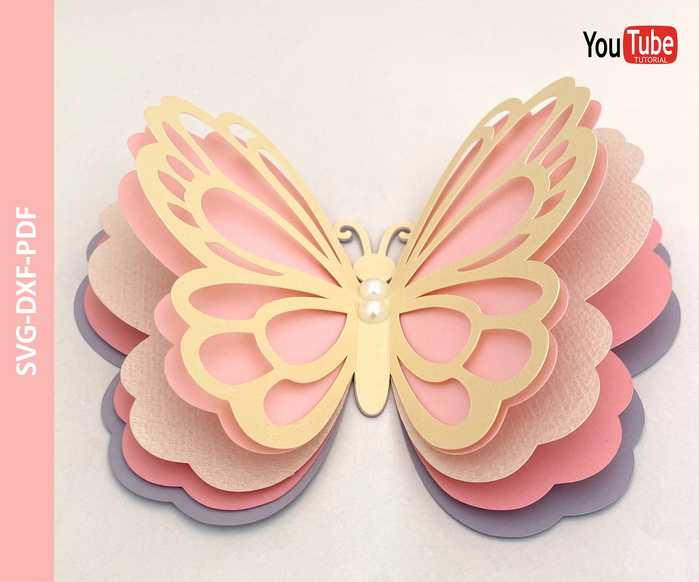 3d Butterfly Svg Butterfly Template Dxf 3d Butterfly Svg Butterfly Template Dxf