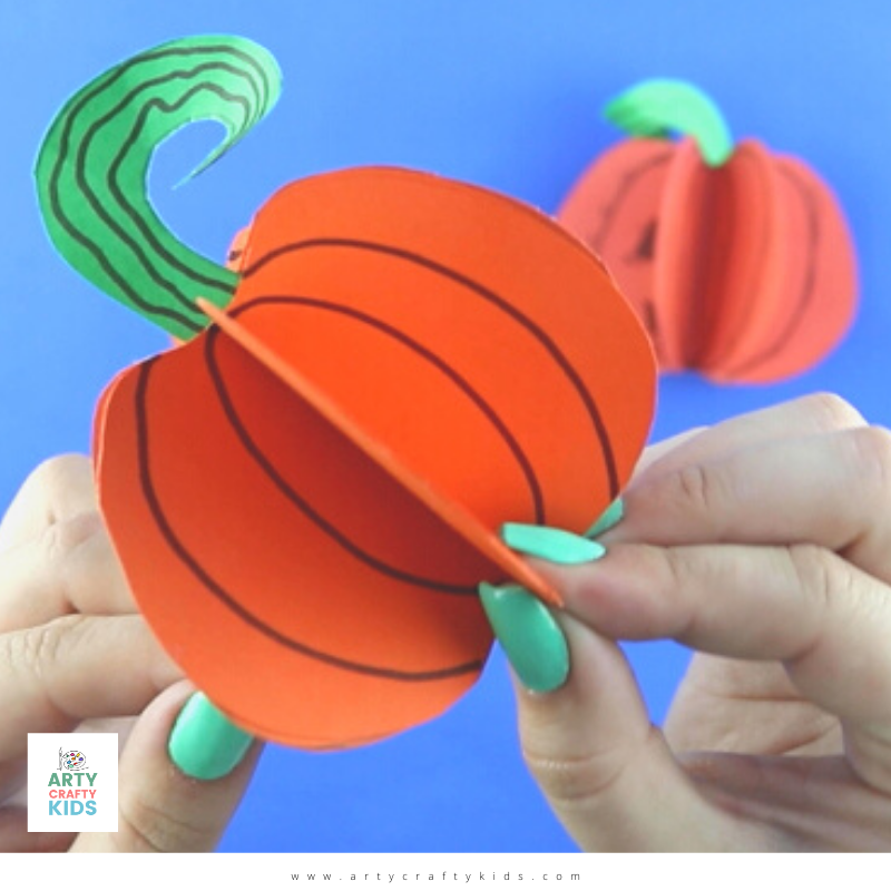 3d Paper Pumpkin Craft